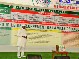PRESENTATION DU LIVRE PROGRAMME POUR LE DÉVELOPPEMENT DE LA COMMUNE DE KAOLACK 2027- 2031